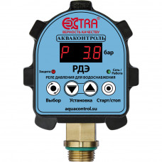 РДЭ- 10-2,2 - Реле давления воды электронное  Extra Акваконтроль (2,2 кВт; G 1/2; 5%)