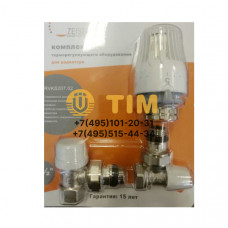 Термостатический комплект для радиатора угловой Ф-1/2" TIM RVKS207.02