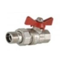 Кран шаровой с американкой 11/4" бабочка НИКЕЛЬ VR204-04 ViEiR (5/30)