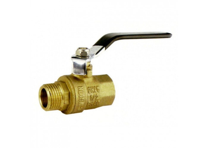 Кран шаровой 1" г/ш ручка ЖЕЛТЫЙ VR102-03 ViEiR (10/60)