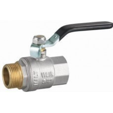 Кран шаровой 1/2" г/ш ручка НИКЕЛЬ VR202-01 ViEiR (14/112)