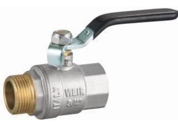Кран шаровой 1/2" г/ш ручка НИКЕЛЬ VR202-01 ViEiR (14/112)