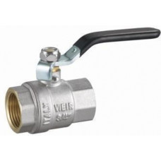 Кран шаровой 11/4" г/г ручка НИКЕЛЬ VR200-04 ViEiR (6/36)
