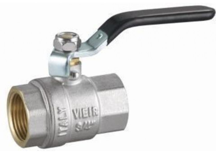Кран шаровой 11/4" г/г ручка НИКЕЛЬ VR200-04 ViEiR (6/36)