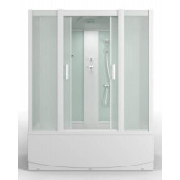 Душевая кабина 168x80x215 MIRWELL MR3517TP-C3 выс. поддон, белая/матовое
