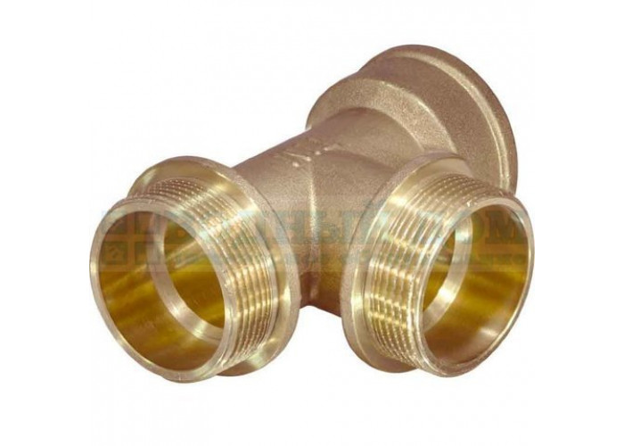 Тройник переходной 1/2"НР-1/2"НР-1/2"ВР ЛАТУНЬ THHF333 ViEiR (10/100)