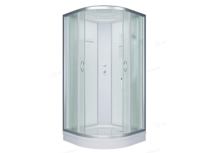 Душевая кабина 90x90x215 ERLIT ER3509P-C3-RUS низ. поддон, белая/мат.