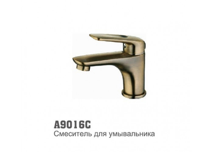 Смеситель для умывальника Аccoona C9016 35мм литой БРОНЗА