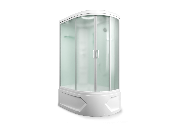 Душевая кабина 120x80x215 MIRWELL MR3512TPL-C3-RUS высокий поддон, белая/матовая