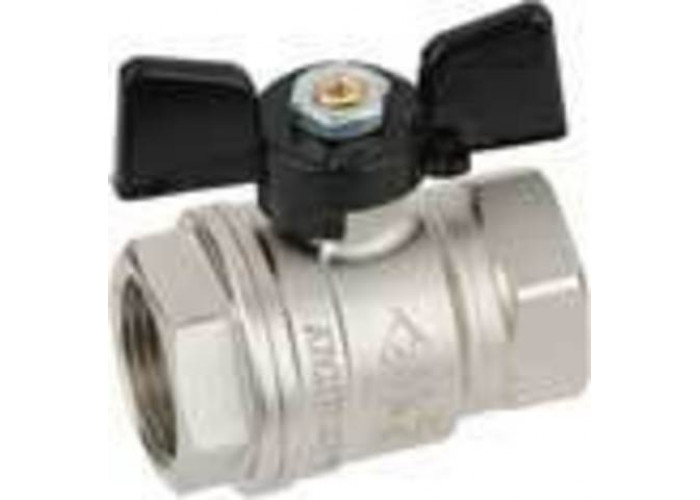 Кран шаровой Bugatti NEW JERSEY 1/2" г/г бабочка (24/96)