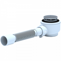 Сифон Ани для душевого поддона 1 1/2*50 с г/т 40/50, хром