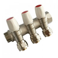 Коллектор регулирующий под 45°, 3/4"г/ш х 16ц - 4 выхода MR135N-3/4-C-4