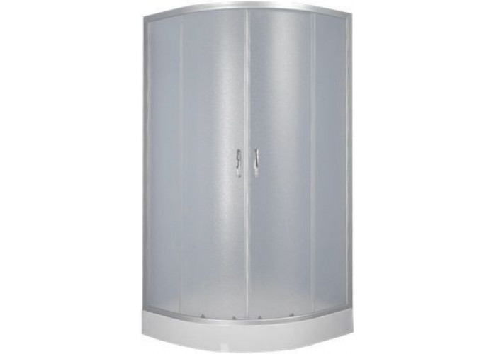 Душевой уголок 100x100x195 ERLIT ER0510-C3 низкий поддон матовое стекло с поддоном