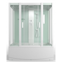 Душевая кабина 168x80x215 MIRWELL MR3515TP-C3 выс. поддон, белая/прозрачное*