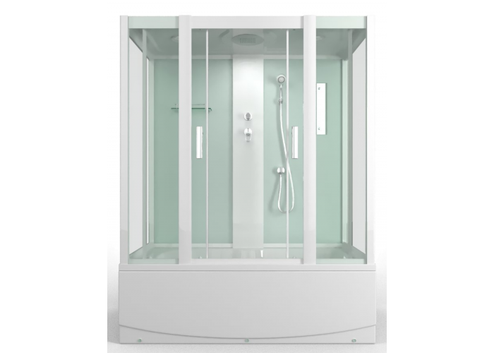 Душевая кабина 168x80x215 MIRWELL MR3515TP-C3 выс. поддон, белая/прозрачное*
