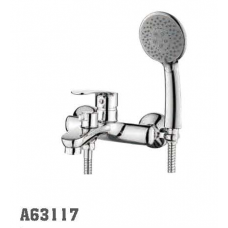 Смеситель для ванны Accoona 63117 35мм короткий нос латунь