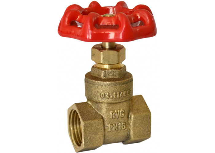 Задвижка RVC клиновая 1/2" гг латунь (H-01102)
