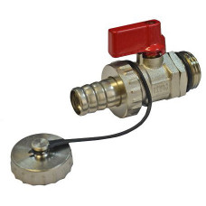 Кран RVC шаровой (15) 1/2" дренажный