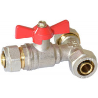 МП Кран шаровой тройник 20 х 16 х 20 RVC