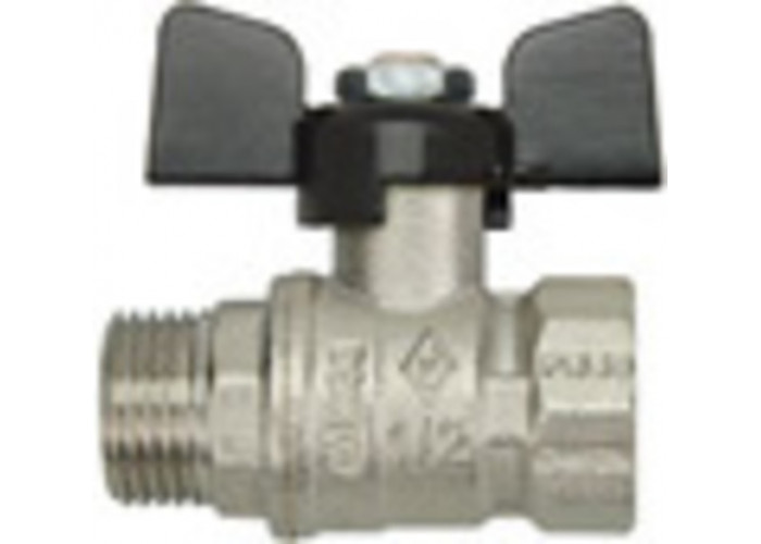 Кран шаровой Bugatti ARIZONA 1/2" г/ш бабочка (24/96)
