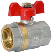 Кран RVC шаровой (25) 1" гг бабочка