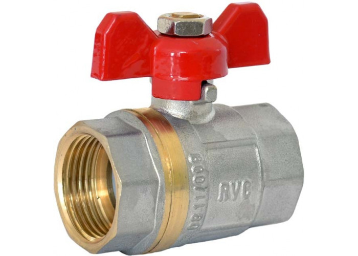 Кран RVC шаровой (25) 1" гг бабочка