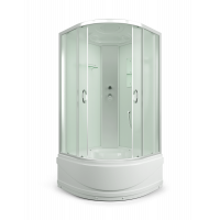 Душевая кабина 90x90x215 ERLIT ER3509TP-C3-RUS выс. поддон, белая/мат.*