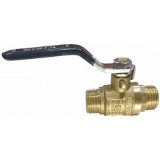 Кран шаровой 1/2" ш/ш ручка ЖЕЛТЫЙ VR106-01 ViEiR (12/120)