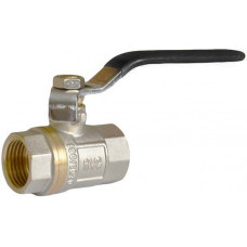 Кран RVC шаровой (15) 1/2" гг ручка ЧЕРНАЯ