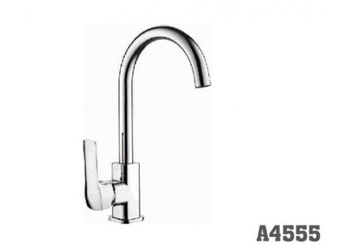 Смеситель для кухни Accoona 4555 высокий излив гайка