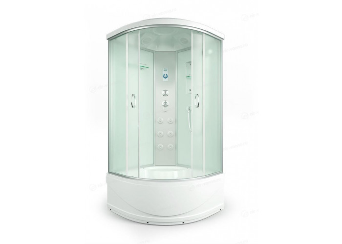 Душевая кабина 90x90x215 ERLIT ER4509TP-C3-RUS выс. поддон, белая/матов.