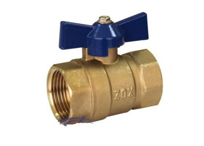 Кран шаровый RM 1/2"гг бабочка усиленный 20/160