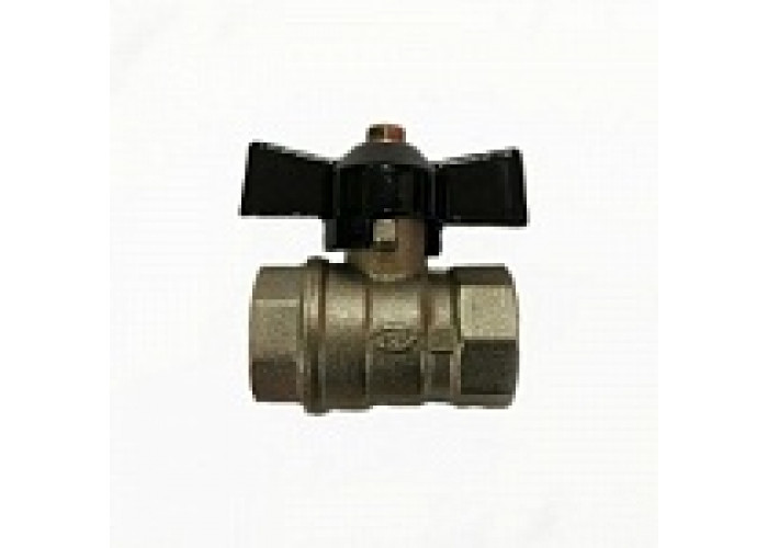 Кран шаровый 1/2"гг бабочка "KRAFTECO"