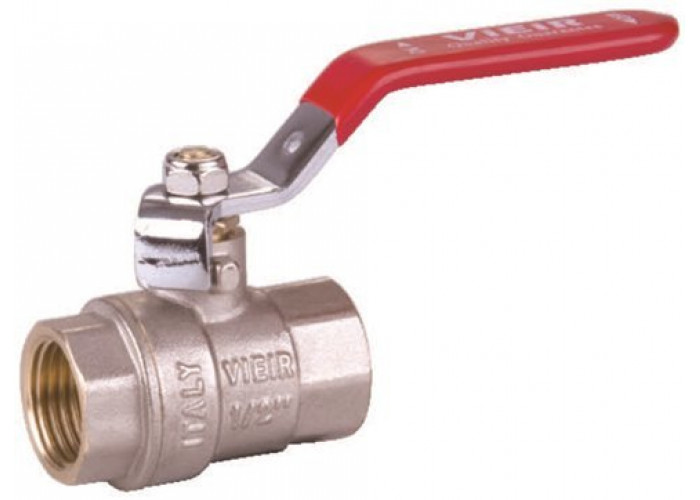Кран шаровый 3/4" г/г ручка НИКЕЛЬ VR200-02 ViEiR (10/80)