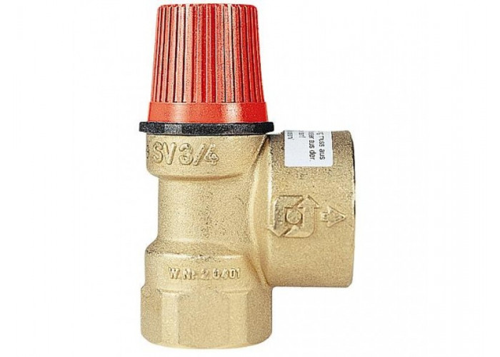 Предохранительный клапан красный 8 бар 3/4*1" г-г TIM BL34FF-K-8
