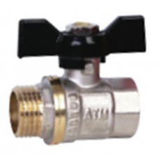 Кран шаровой 1/2" г/ш бабочка VR206-01 "ATM" (10/160)