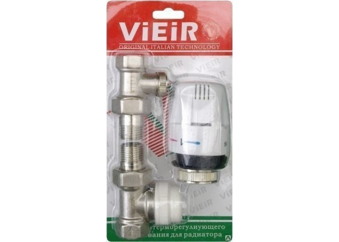 Комплект терморегулятора ПРЯМОЙ 1/2" VR312 ViEiR (1/25)
