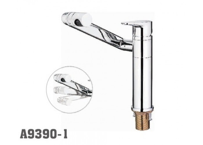 Смеситель для кухни Accoona 9390-1 вращяющийся излив 360