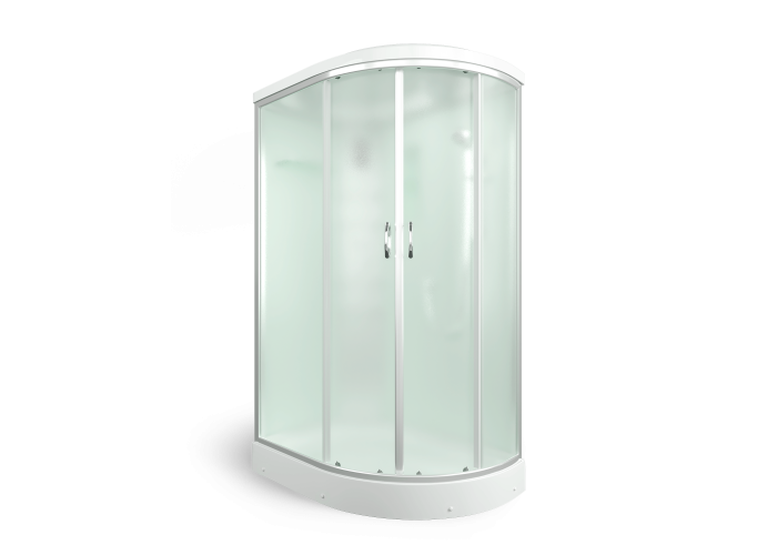 Душевая кабина 120x80x215 ERLIT ER4512PL-C3-RUS низкий поддон, белая/матовая