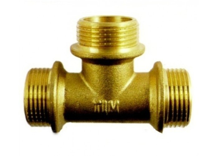 Тройник 3/4"НР ЛАТУНЬ THHH444 ViEiR (5/80)