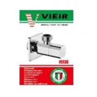 Кран угловой с отражателем 1/2"x3/4" ХРОМ VER39 ViEiR (1/120)