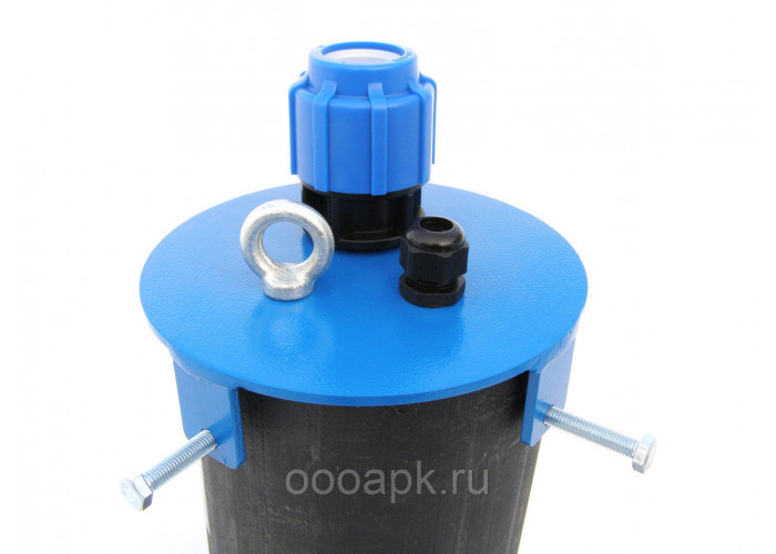 Оголовок скваженный ОС 125-169 /32 (синий) ПНД (СТАЛЬ)