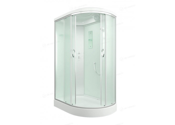 Душевая кабина 120x80x215 ERLIT ER3512PL-C3-RUS низкий поддон, белая/матовая