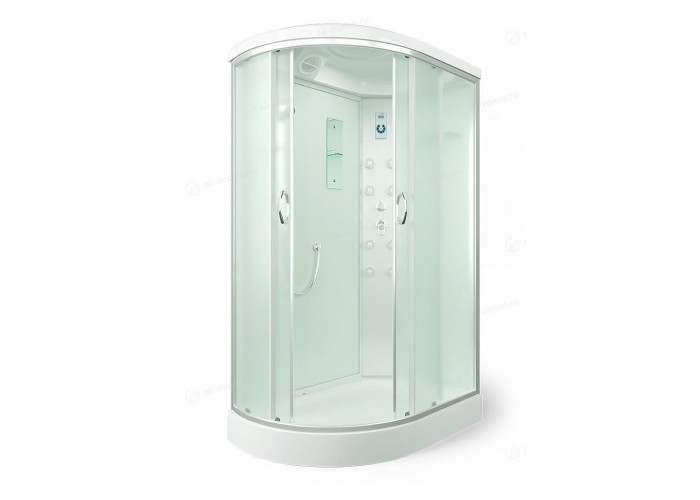 Душевая кабина 120x80x215 ERLIT ER4512PR-C3-RUS низкий поддон, белая/матовая