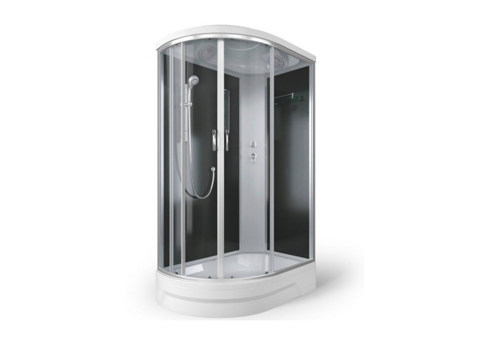 Душевая кабина 120x80x226 ERLIT ER351226R-C4-RUS средний поддон, черная/тонированная