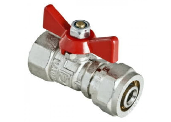 Кран шаровый обжимной 16х1/2 внутренняя резьба VALTEC VT.342.N.1604