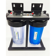 Колба-фильтр ЭкоЛайн ВВ 10" (синяя) (двойная(1-я колба прозрачная)