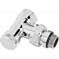 Запорный клапан RLV-CX, DN 15, угловой, хромированный