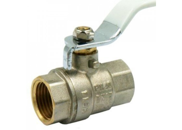 Кран шаровой усиленный латунный 3/4" г-г рычаг TIM DE1205N