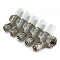 Коллектор регулирующий под 45°, 3/4"г/ш х 16ц - 5 выхода MR135N-3/4-C-5